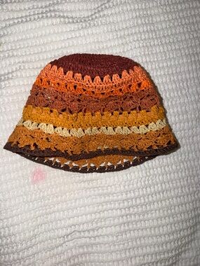 MANGO Crochet Bucket Hat